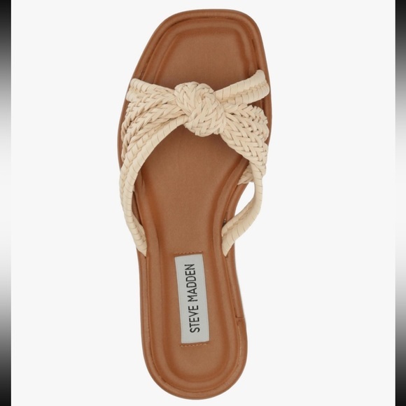 Steve Madden Kandace Slip-On Slide Sandals in Bone Beige – Women’s Size 7 NEW - Picture 1 of 5